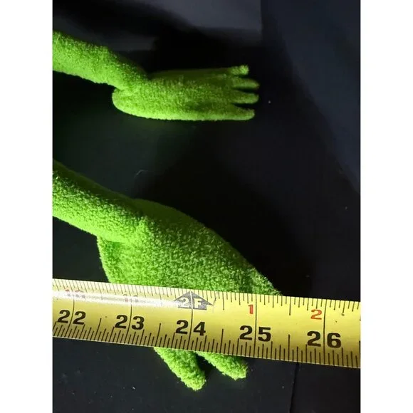 Vintage Jim Hensons Kermit The Frog w/ Christmas Hat & Vest 25" - Picture 7 of 7